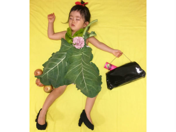 日本爆笑 Oisix 野菜禮服攝影比賽  健康教育定另類寫真？
