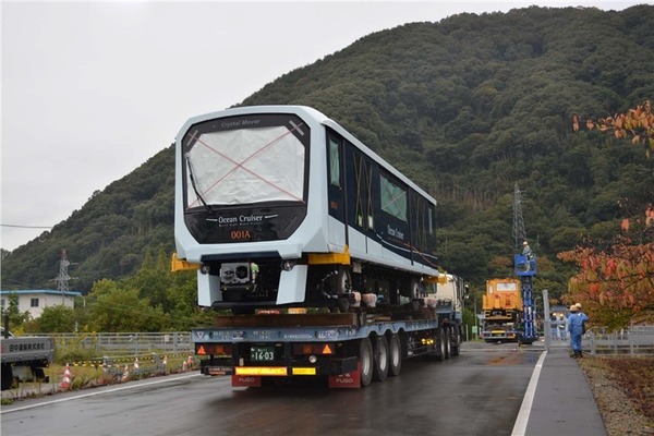 澳門輕軌系統 首批日本製車廂正式付運