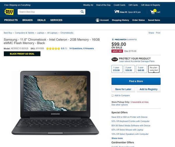 HK$800 有找！筍購超輕便 Samsung Chromebook 3