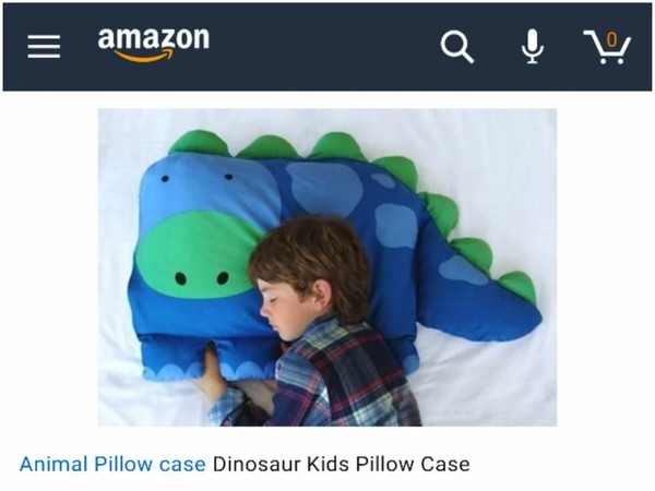 網購恐龍枕頭驚送「甜睡男童」？ 恐龍枕頭變恐龍枕頭套