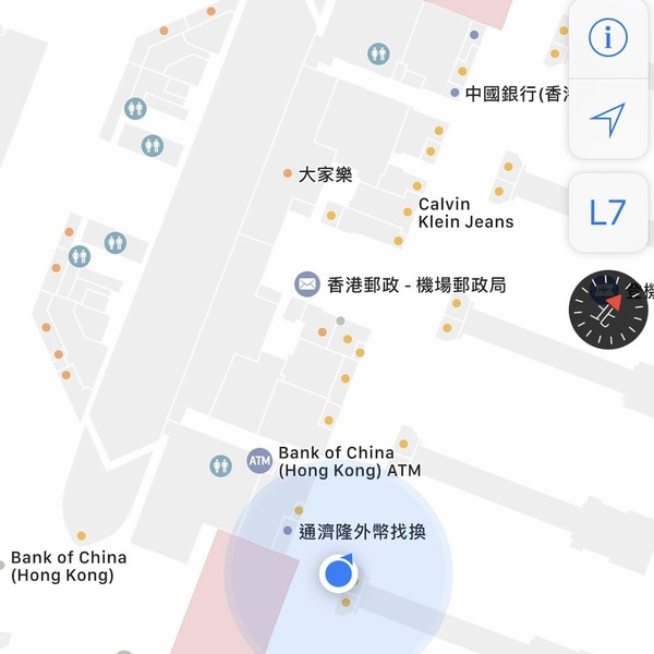 【實試】Apple Map 新增機場室內樓層地圖