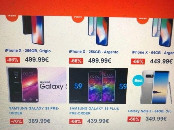 【預訂享折扣】Galaxy S9 海外售價曝光？