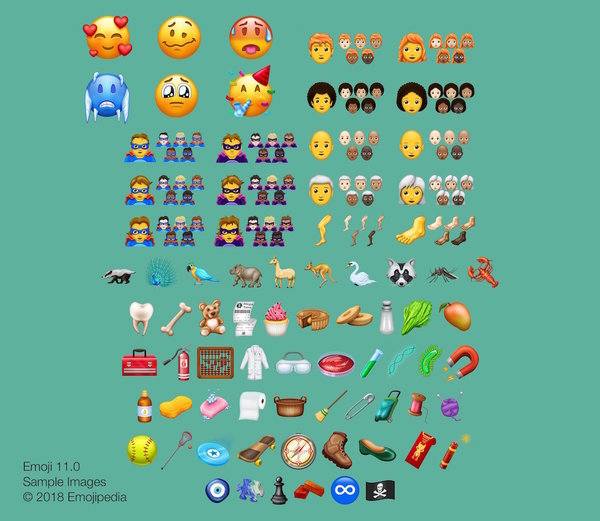 全新 emoji  2018 年 157 款登場