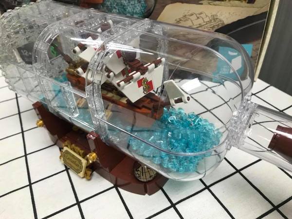 LEGO 21313 Ship in a Bottle 瓶中船開箱砌