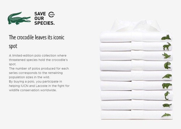 Lacoste 推「瀕臨絕種動物」POLO 衫！全球剩 30 隻呼籲大家關注