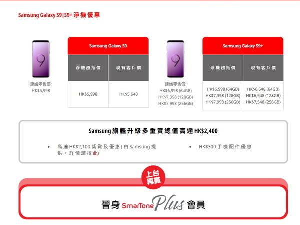 SmarTone 預訂 Samsung Galaxy S9／S9＋ 享 6 個月免費流動服務？