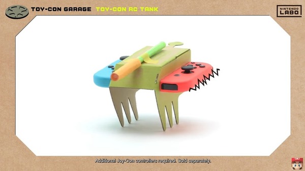 Switch《Nintendo Labo》再有新片！Toy-Con 紙皮戰車玩法教學