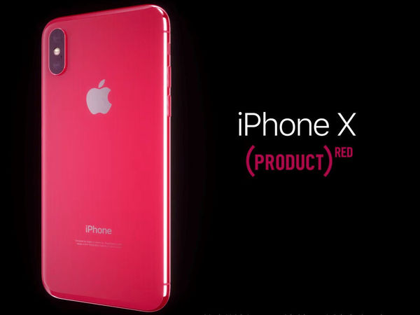 Apple iPhone X (PRODUCT) RED 預想圖流出