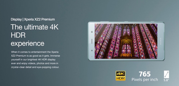 Sony Xperia XZ2 Premium 網上發佈！ 4K 屏幕配黑白雙鏡