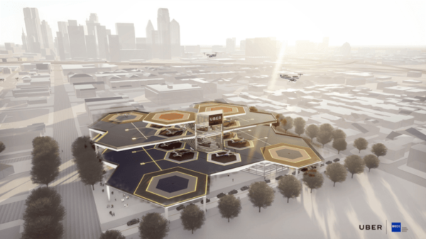 Uber 公佈空中車站「Skyport」設計概念