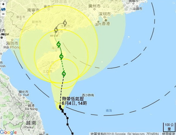 香港會打風？天文台預測熱帶風暴殺入 400 公里範圍