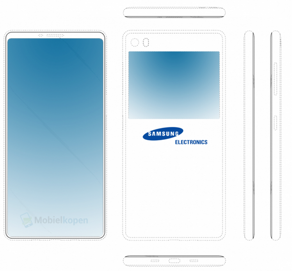 Samsung 為全面屏再申請設計專利！機背或配觸控屏幕？