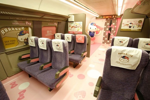 Hello Kitty 新幹線正式登場！車廂裝潢實照首度曝光