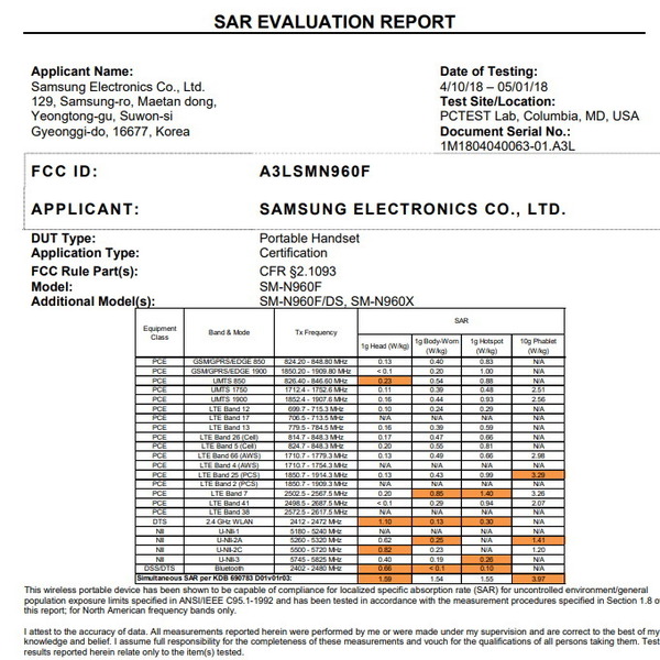 Samsung Galaxy Note 9 獲美國 FCC 認證  8 月推出在望