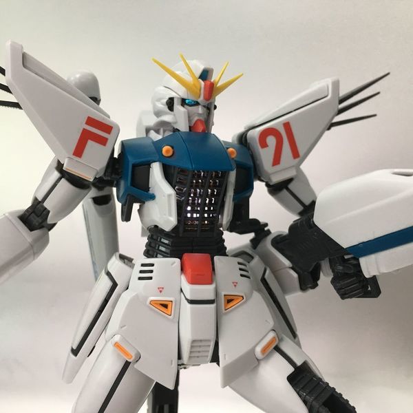 線條更靚‧追加發光機能 【素組】MG Gundam F91 ver 2.0