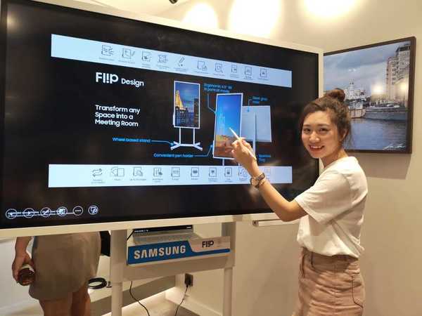 Samsung Fl!P 智能會議 55 寸 4K 顯示屏試玩