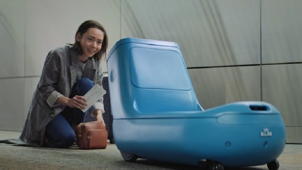 荷蘭皇家航空引入智能行李機械人！能載物兼帶路