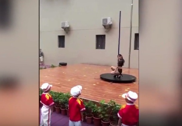 深圳幼兒園開學典禮有鋼管舞表演！？