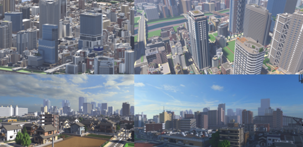 Minecraft 團隊花 5 年砌日本城市！遠看分不清真與假