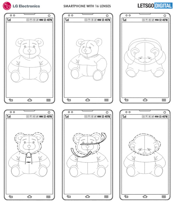 LG 取得 16 組鏡頭手機設計專利