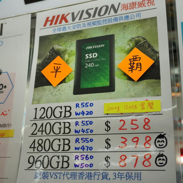 960GB SSD 創新低價！沒有最平只有更平！