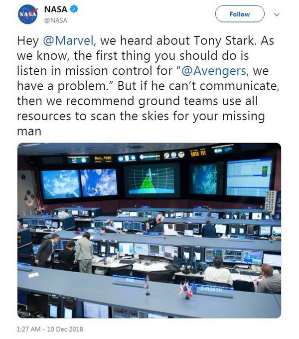 復仇者聯盟 4 預告令網民擔心 Iron Man 被困太空？NASA：動用一切資源搜索