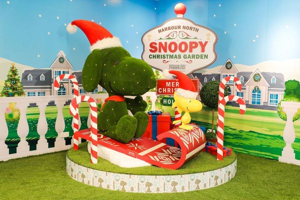 北角匯 Snoopy 聖誕花園登場！《花生漫畫》角色大玩園藝