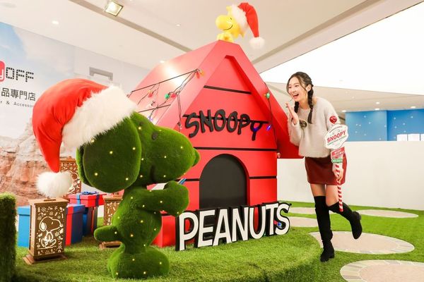 北角匯 Snoopy 聖誕花園登場！《花生漫畫》角色大玩園藝