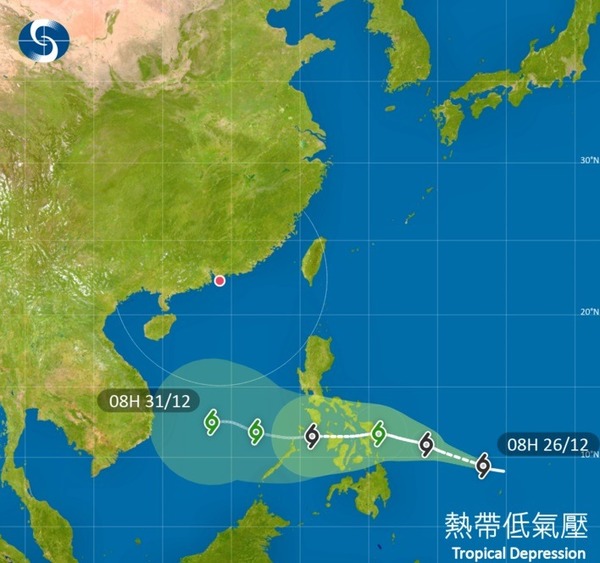 2018 最後颱風「帕布」或除夕殺到?跨年氣溫跌至 11℃
