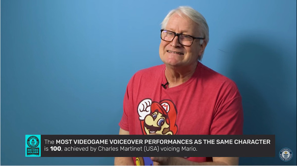 Mario大叔演出百款遊戲 Charles Martinet獲世界紀錄