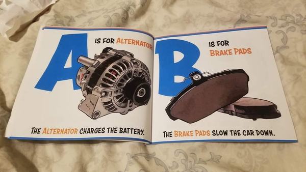 【爸爸注意】汽車版幼兒字母書！B for Brake T for Turbo