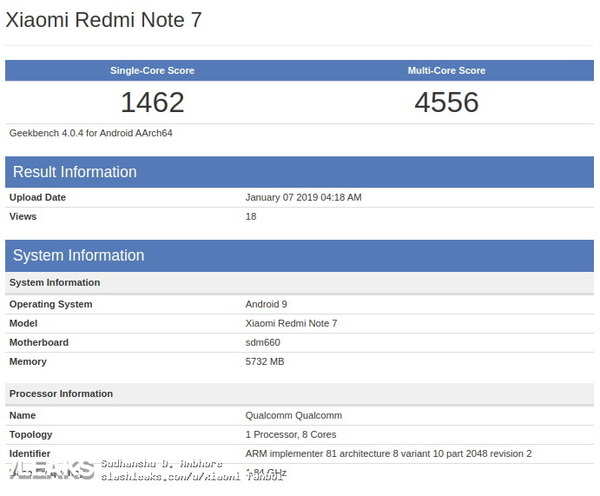 紅米 Redmi 聯同抖音出新機  紅米 Note 7 外形規格曝光？