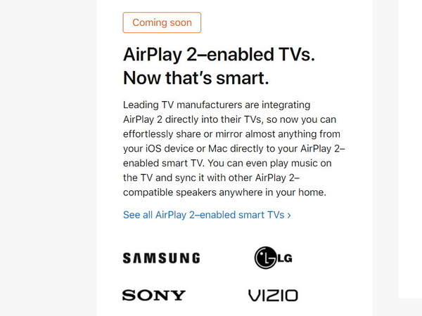 【果粉喜訊】AirPlay 2 開放予 Smart TV 使用（附支援電視系列）