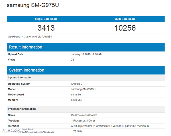 Samsung Galaxy S10 Plus 跑分曝光！表現直迫 iPhone XS Max