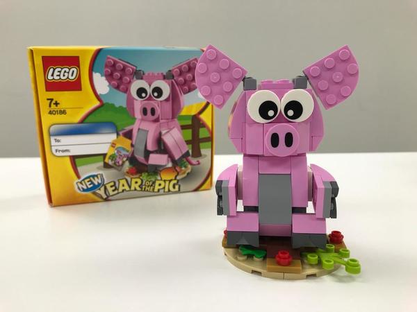 LEGO 40186 賀年豬率先砌！豬頭四肢均可動【附換豬詳情】
