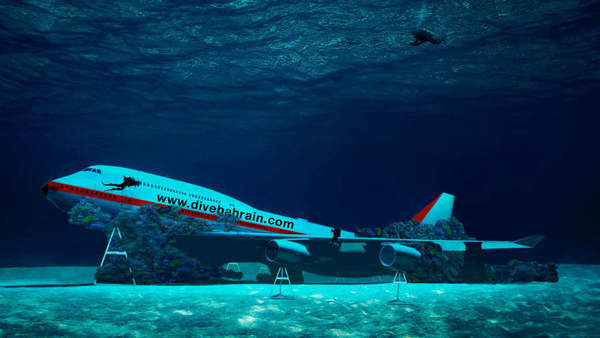巴林潛水樂園海底放波音 747！全球最大潛水樂園暑假開幕