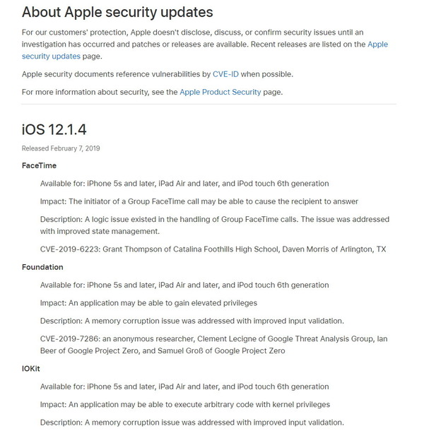 iOS 12.1.4 釋出！修復 FaceTime 通話竊聽漏洞
