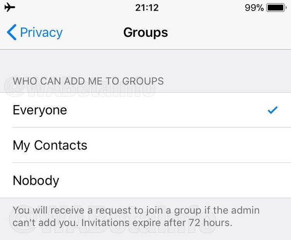 WhatsApp 將強化私隱功能！是否入 Groups 自己話事！