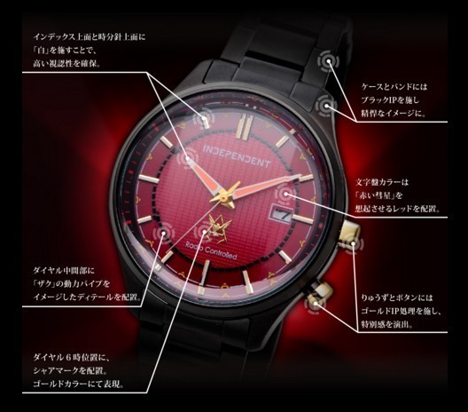 【網購】Gundam 機動戰士高達 40 周年紀念版「赤色彗星」手錶公布售價