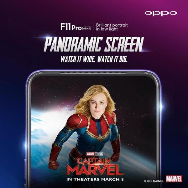 Oppo F11 Pro 推 Captain Marvel 別注版！歐‧印地區限定