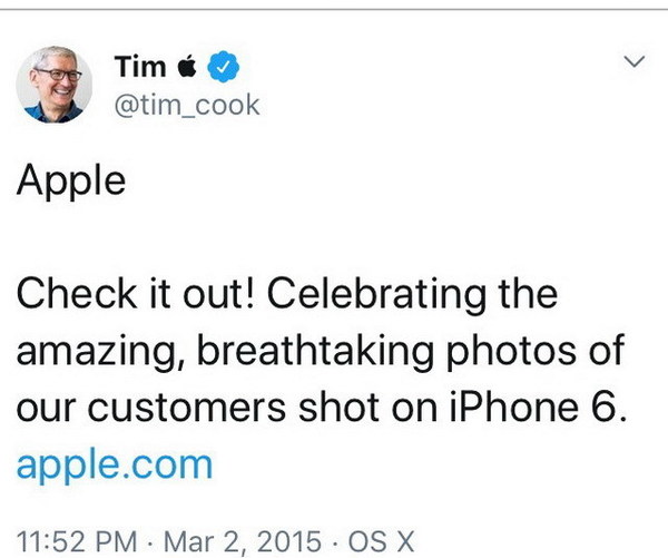 Tim Cook 玩得起！索性將 twitter 名字直改做 Tim Apple