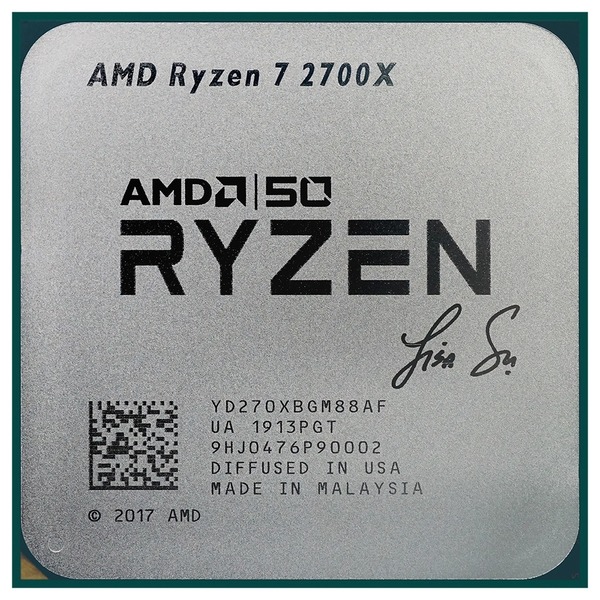 50 週年限定！  AMD Ryzen 7 2700X 簽名版賣街