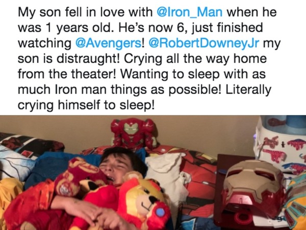 Iron Man 小忠粉盡抱鐵甲奇俠產品痛哭到睡！看「復仇者聯盟 4」後大受打擊