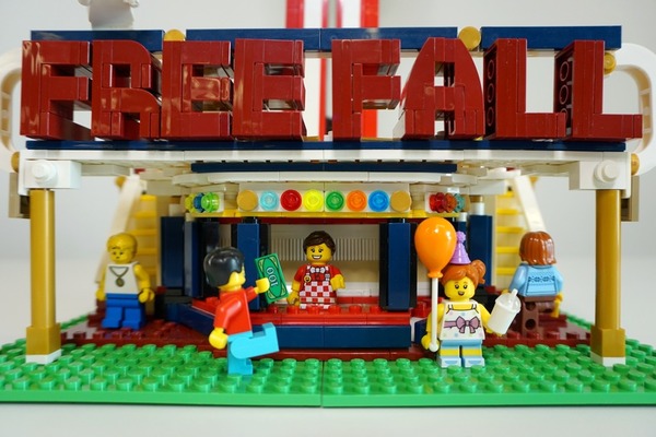 巴打創作 LEGO 遊樂場系列 跳樓機海盜船睇得又玩得