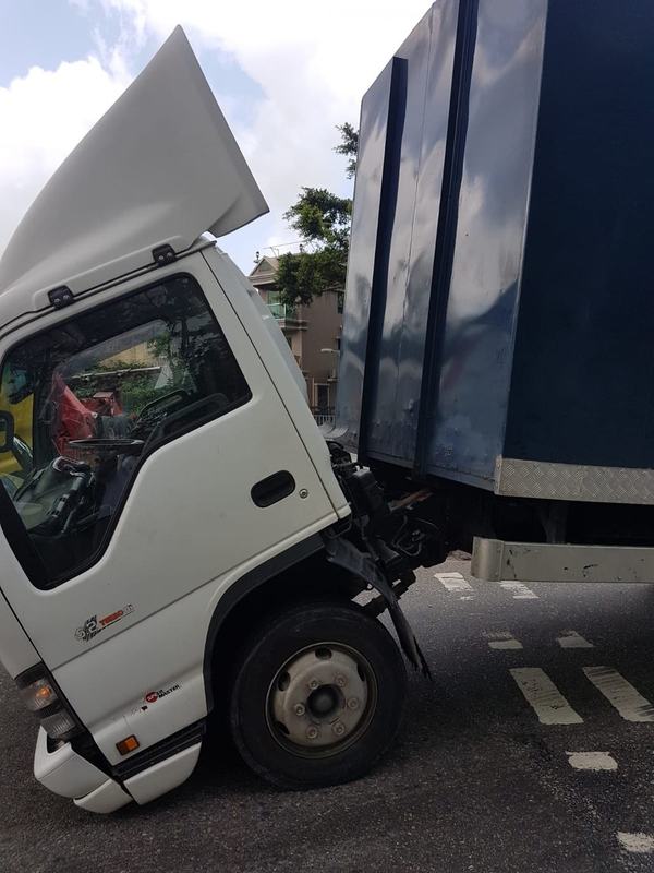 司機購入二手貨車一個月即「跪低」！網民笑稱：貨車都有低頭嘅一日