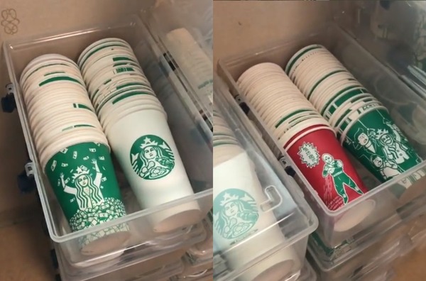 韓國手工神人  Starbucks 紙杯變紙雕藝術