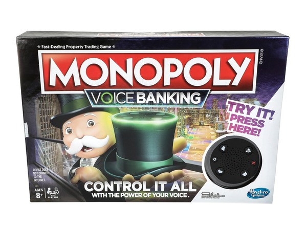 大富翁推語音銀行版本！聲控 Monopoly 先生記錄交易