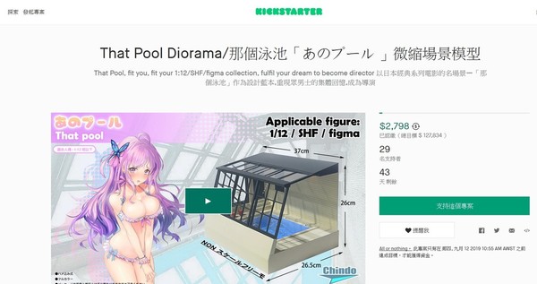 「那個泳池」模型 香港人製作眾籌開始