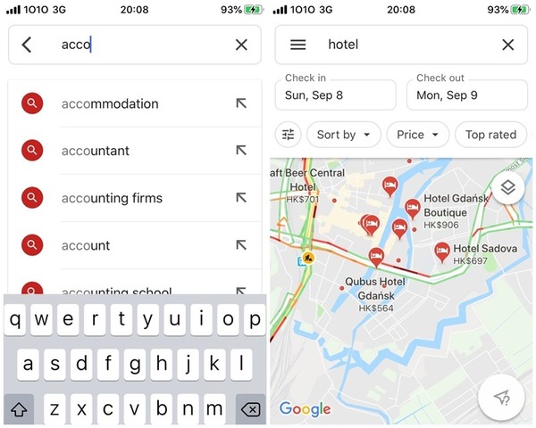 Google Maps 直接酒店格價！不用再裝 apps