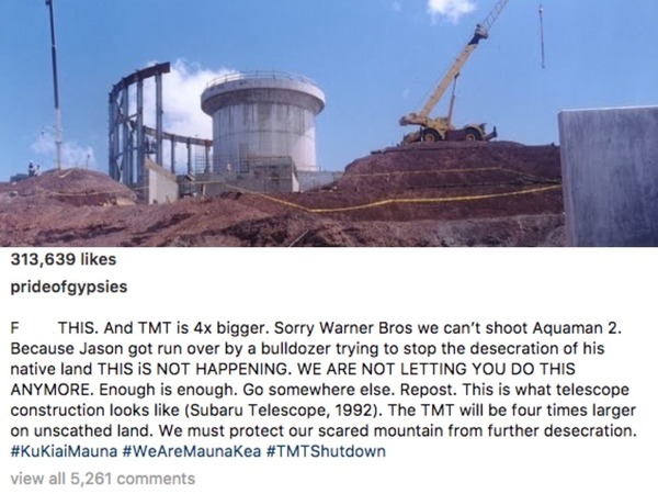 積遜莫瑪擬罷拍《水行俠 2》 抗議老家夏威夷興建大白象工程